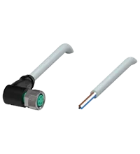 Pepperl+Fuchs V31-WM-2M-PUR Female cordset single-ended M8 angled A-coded, 4-pin, PUR cable grey