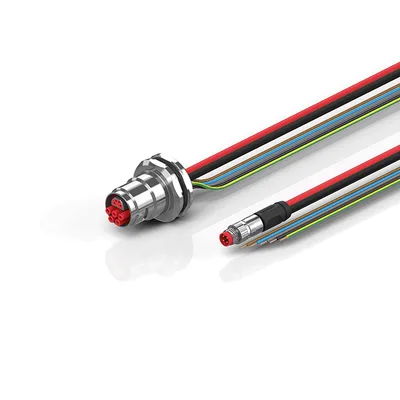 Beckhoff ZK7908-CA00-0xxx B17, ECP cable, PUR, 5 G 15 mm² + (1 x 4 x AWG22), drag chain suitable, key 3 (user-defined voltage)
