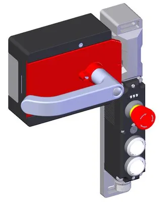 Euchner MGBS-P-L2H-AR-U-L-SH-160523 MGBS set AR, M23, emergency stop, 2 pushbuttons, door hinge on left