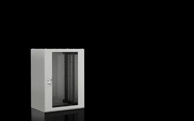 Rittal TX 7888.818 TX CableNet, cam kapılı, tavan plakalı, yan paneller, 19" profil rayları, GYD: 800x1200x800 mm, RAL 7035