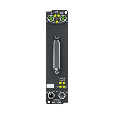 Beckhoff EP2316-0008 EtherCAT Box, 8-channel digital input + 8-channel digital output, 24 V DC, 10 µs, 05 A, D-sub