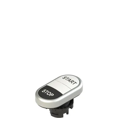 Pizzato E2 1PDRL9AAAN Double lower flush pushbutton, with marking