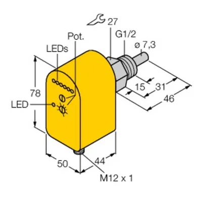 Turck FTCS-G1/2A4P-2AP8X-H1140