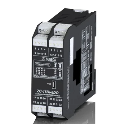 Seneca ZC-16DI-8DO 16 CH digital input - 8 CH digital output CANopen / ModBUS RS485