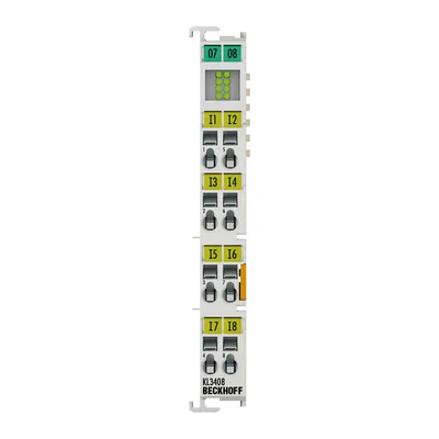 Beckhoff KL3408 Bus Terminal, 8-channel analog input, voltage, ±10 V, 12 bit, single-ended