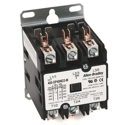 Allen Bradley 400-DP40ND3 40 Amp Definite Purpose Contactor
