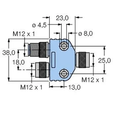 Turck VB2-FKM-FKM-FSM57