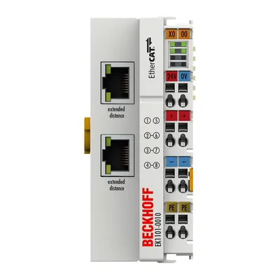 Beckhoff EK1101-0010 EtherCAT Coupler with ID switch, Extended Distance