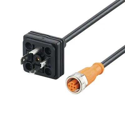 IFM PLUG M12 - DIN VALVE FORM A Valf soketli ara kablo