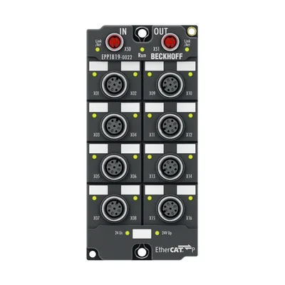 Beckhoff EPP1819-0022 EtherCAT P Box, 16-channel digital input, 24 V DC, 10 µs, M12