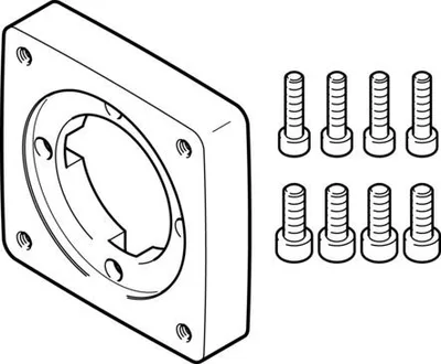 Festo EAMF-A-64A/C-80P Motor flanşı