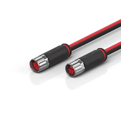 Beckhoff ZK7208-3031-0xxx B17, ECP cable, PUR, 5 G 15 mm² + (1 x 4 x AWG22), drag chain suitable, key 1 (2 x 24 V DC + PE)