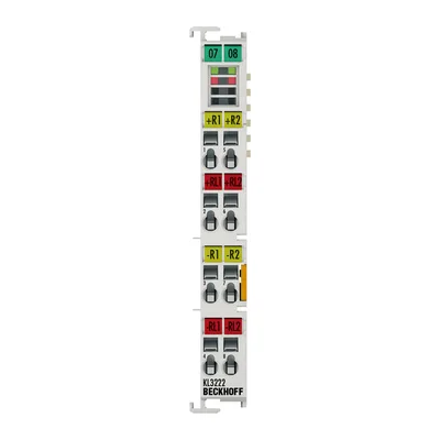 Beckhoff KL3222 Bus Terminal, 2-channel analog input, temperature, RTD (Pt100), 16 bit, high-precision