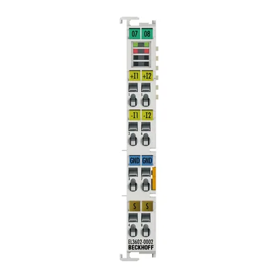 Beckhoff EL3602-0002 EtherCAT Terminal, 2-channel analog input, voltage, ±200 mV, 24 bit, high-precision