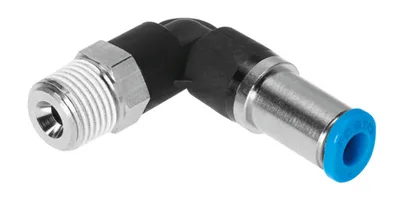 Festo QSKL-3/8-8 L-Çabuk Bağlantı Rakoru (Kendinden Kilitlemeli)