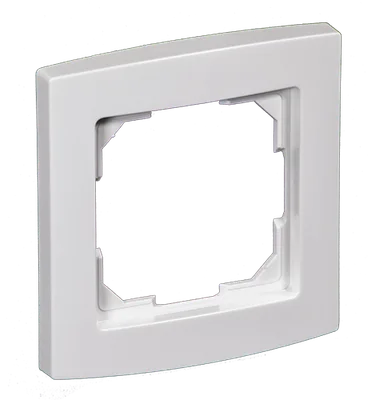 Alre JZ-090.100 alre frame “Berlin” for all flush-mounted devices with cover 55×55, pure white (RAL9010), gloss