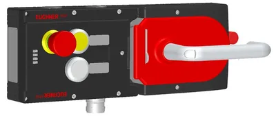 Euchner MGB-L0HE-ARA-R-110691 Interlocking set MGB-L0HE-ARA, with 2 pushbuttons, emergency stop, incl label carrier, RC18