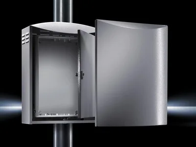 Rittal CS 9791.025 CS Wall-mounted enclosure, WHD: 420x560x210 mm, aluminum, with mounting plate, Enclosure-within-an-enclosure concept