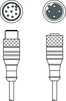 Leuze KDS PB-M12-4A-M12-8A-P0-020 Bağlantı kablosu
