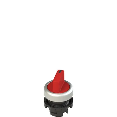 Pizzato E2 1SL12EVD39AB Illuminated short handle selector, 2 positions red with marking