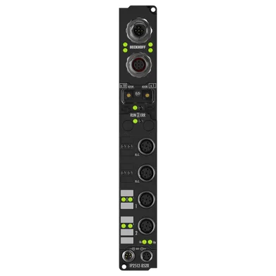 Beckhoff IP2512-B528 Fieldbus Box, 2-channel PWM output, DeviceNet, 24 V DC, 25 A, M12, integrated T-connector