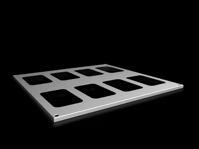 Rittal SV 9681.588 VX Roof plate, Wdepth 800x800 mm, for cable entry glands