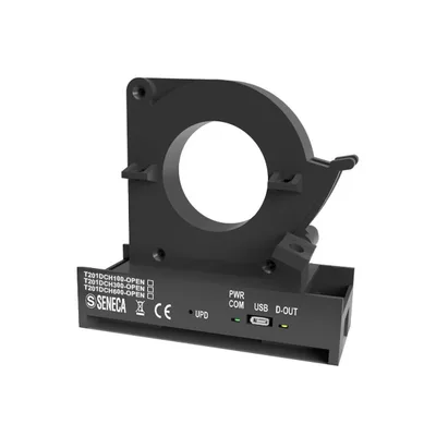 Seneca T201DCH100-OPEN AC/DC open core current transducer (± 100 A) with Hall effect TRMS with 010 V output