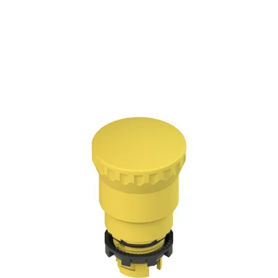 Pizzato E2 1PEPZ4551 Yellow mushroom pushbutton, push-pull