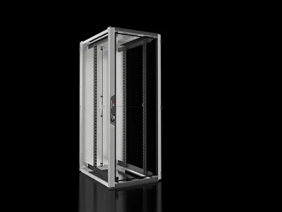 Rittal VX 5309.126 VX IT, 19" mounting angles, standard, front and rear, glazed door, WHD: 800 x 2000 x 1000 mm, 42 U