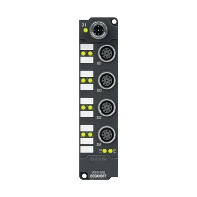 Beckhoff EPI3174-0002 IO-Link box, 4-channel analog input, multi-function, ±10 V, 0/4…20 mA, 16 bit, differential, M12