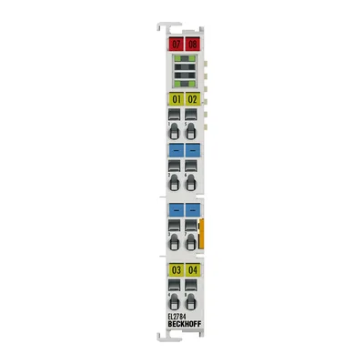 Beckhoff EL2784 EtherCAT Terminal, 4-channel solid state relay output, 30 V AC, 48 V DC, 2 A