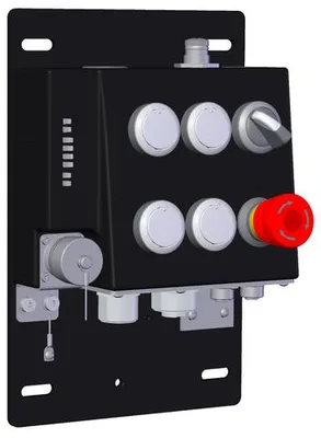 Euchner MGB-B-A300A2-PN-126713 Bus module MGB-B-PN with 6 controls and indicators, 7/8" and M12 plugs, RC12