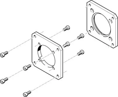 Festo EAMF-A-62A-80G Motor flanşı