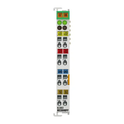 Beckhoff KL3002 Bus Terminal, 2-channel analog input, voltage, ±10 V, 12 bit, differential