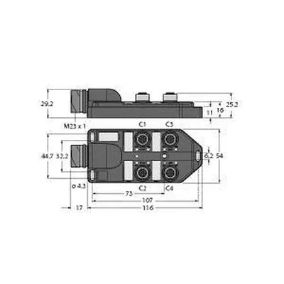 Turck TB-4M12-5P3-CS19H
