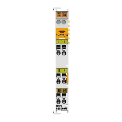 Beckhoff EL9290 Potential supply terminal, for voltages up to 230 V AC, with fuse