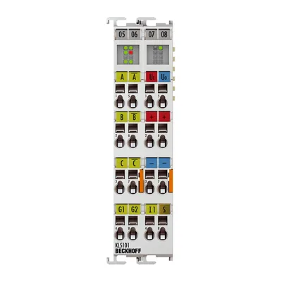 Beckhoff KL5101 Bus Terminal, 1-channel encoder interface, incremental, 5 V DC (DIFF RS422, TTL), 1 MHz