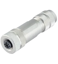 Pepperl+Fuchs V15B-G-ABG-PG9 Female connector M12 straight B-coded 5-pin, for cable diameter 5 - 8 mm, shielded, field-attachable