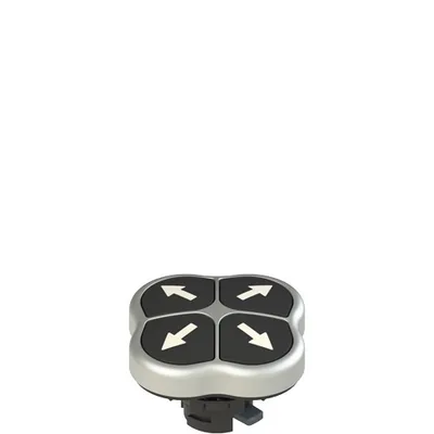 Pizzato E2 1PQFA9QAAA Quadruple pushbutton