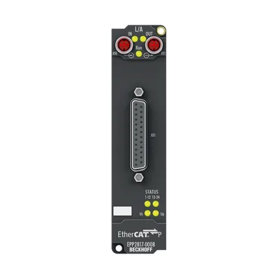 Beckhoff EPP2817-0008 EtherCAT P Box, 24-channel digital output, 24 V DC, 05 A, D-sub