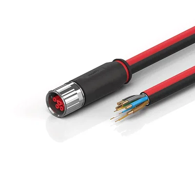 Beckhoff ZK7714-3100-0xxx B23, ECP cable, PUR, 5 G 40 mm² + (1 x 4 x AWG22), drag chain suitable, key 2 (400 V AC)