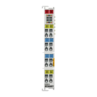 Beckhoff EL2014 EtherCAT Terminal, 4-channel digital output, 24 V DC, 05 A, with diagnostics