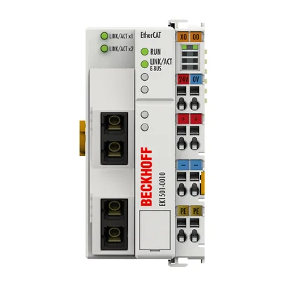 Beckhoff EK1501-0010 EtherCAT Coupler with ID switch, single-mode fiber optic