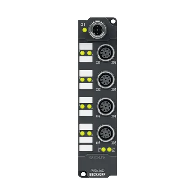 Beckhoff EPI2008-0002 IO-Link box, 8-channel digital output, 24 V DC, 05 A, M12