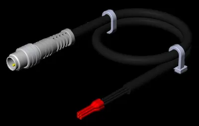 Euchner C-M08M04-04X025PV15,0-ES-088844 Connecting cable with plug connector M8, 4-pin, 15 m