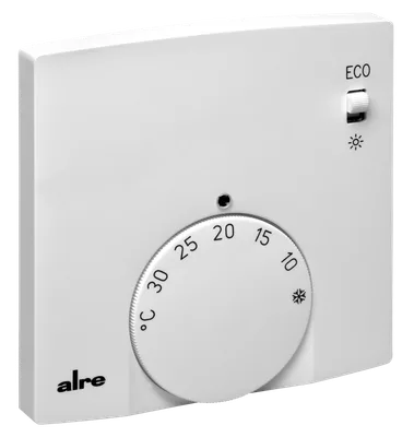 Alre FTRFB-280.120 Wireless room temperature sensor, surface-mounted super flat, setpoint adjuster, comfort/eco switch
