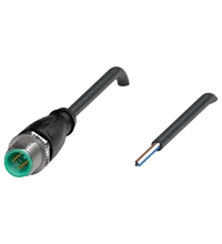 Pepperl+Fuchs V1S-G-BK5M-PVC-U Male cordset single-ended M12 straight A-coded, 4-pin, PVC cable black, UL approved