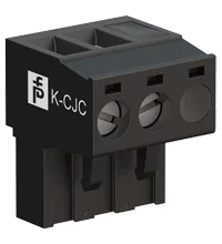Pepperl+Fuchs K-CJC-BK Terminal block for cold junction compensation, 3-pin screw terminal, black