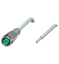Pepperl+Fuchs V1-G-A2-20M-PUR Female cordset single-ended M12 straight A-coded, LED 4-pin, PUR cable grey