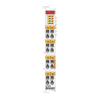 Beckhoff EL2068 EtherCAT Terminal, 8-channel digital output, 24 V DC, 05 A, with channel diagnosticsNew